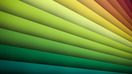 Close-up view of coloured rainbow paper