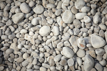 pebbles on the beach in the Montenegro