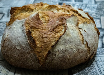 Pan de Masa madre Levain, trigo y centeno