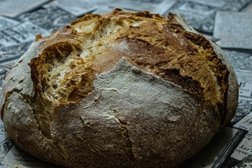 Pan de Masa madre Levain, trigo y centeno