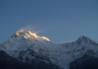 Obraz premium Beautiful And Amazing landscape with snow-covered mountains.