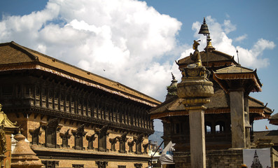 Obraz premium temple in the ancient city of Kathmandu