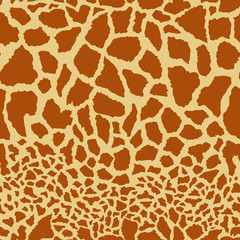 Seamless giraffe skin pattern. Vector illustration
