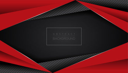 Modern Abstract Black Red Template Background