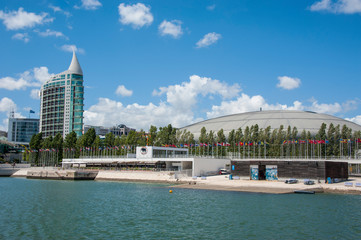 Exhibition at Expo district in Lisbon, Portugal