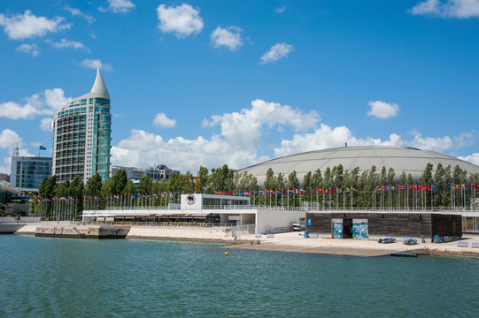 Exhibition at Expo district in Lisbon, Portugal