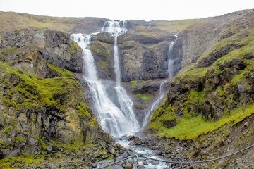 a Waterfall in Eastern Iceland - rjukandafoss