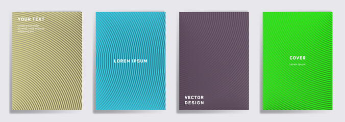 Radial semicircle geometric lines patterns.