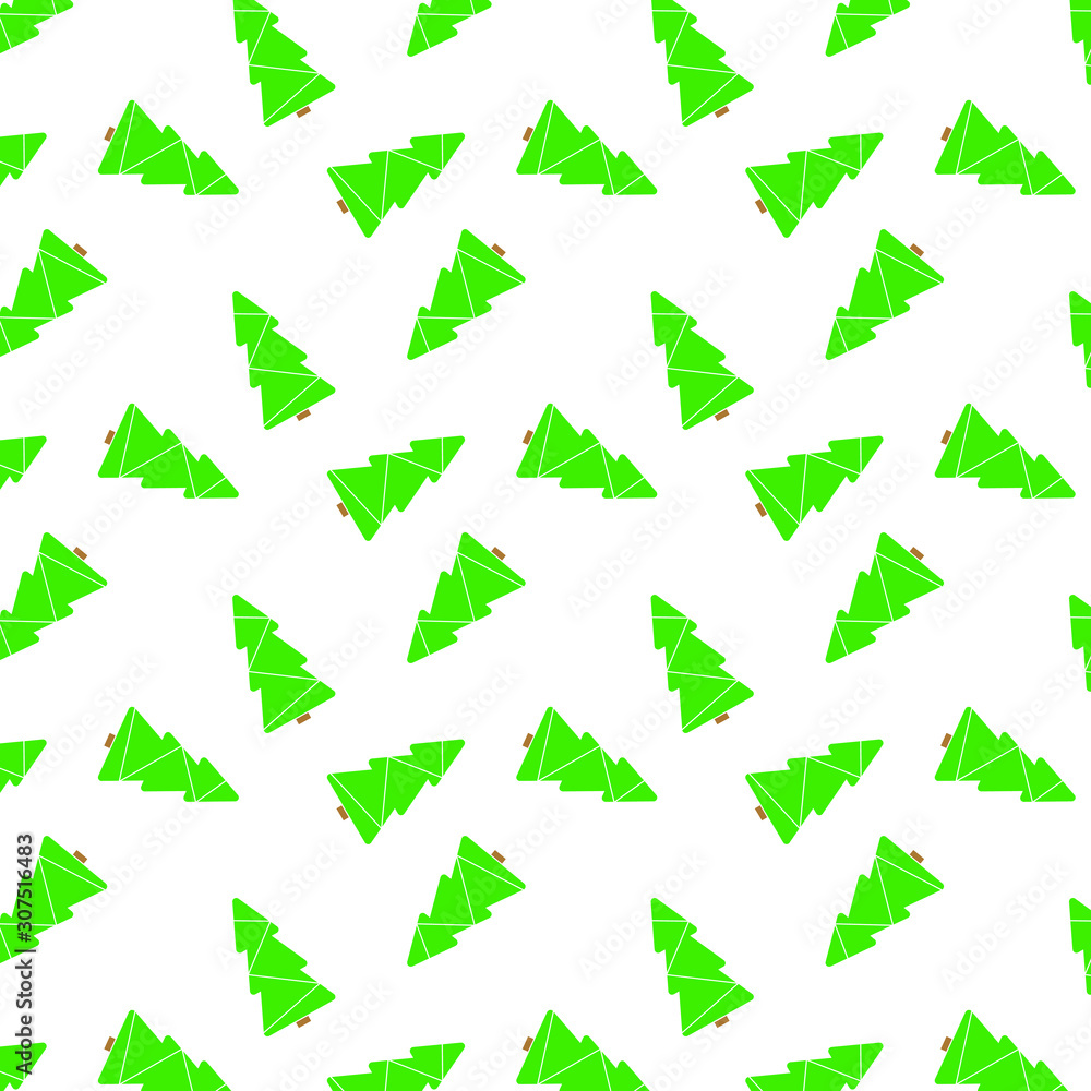 Poster christmas tree seamless pattern texture vector. abstract christmas and new year background