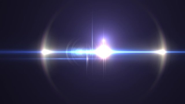 Optical Lens Flare Effect, Light Burst, Glowing Sweep Animation, Moving Transition. Overlay Video. High Quality 4K Resolution.