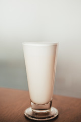 latte cup without coffee