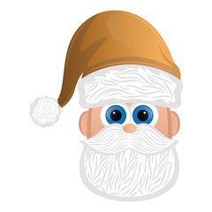 Santa Claus cartoon. Christmas season - Vector illustration