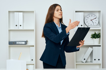 young woman in office