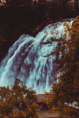 Waterfall in the forest of Sri Lanka