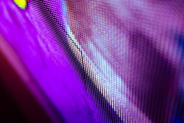 CloseUp LED blurred screen. LED soft focus background. abstract background ideal for design.