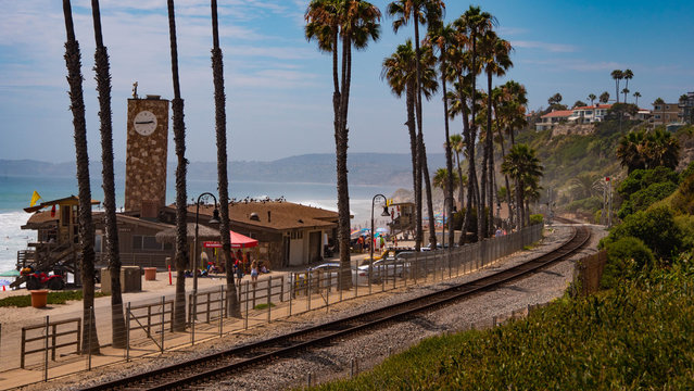 Bell tower at San Clemente Beach
