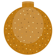 Shiny christmas ball. Christmas decoration - Vector illustration