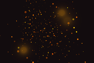 Gold sparks, stars 