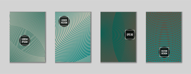 Gnarly geometrical lines notebook cover pattern. 