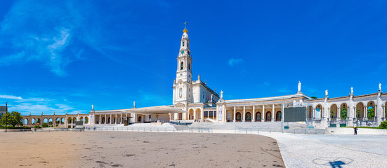 Famous sanctuary of Fatima in Portugal