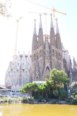 sagrada familia in barcelona, Spain