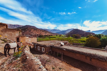 High mountain village in the Aït Bouguemez valley in Morocco © Nicolas VINCENT