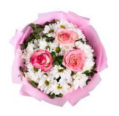 Top view of bouquet