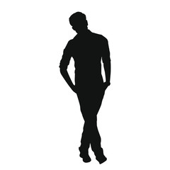 Man Posing Silhouette