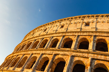 Fototapeta premium The Colosseum in Rome at sunrise