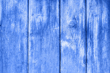 Weathered blue wooden background texture vertical planks