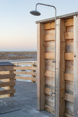 Beach Shower in Morning Light