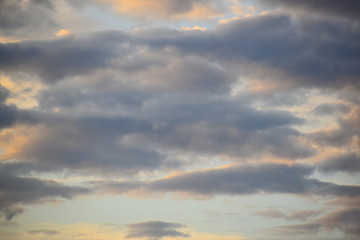 冬の朝の空