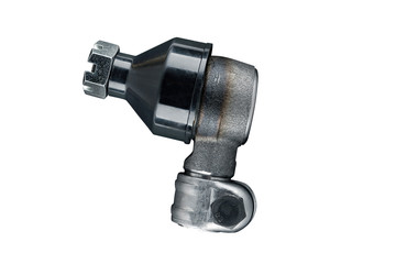 Steering joint designed for tractor on white isolated background