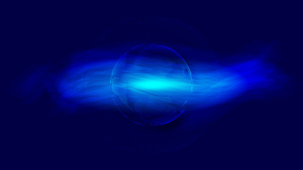 Dynamic particles, dots and lines link to build digital sphere, the world network technology big data, globalization, internationalization, science and technology concepts