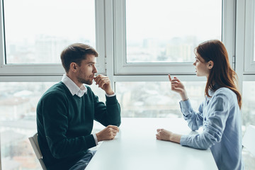 business people talking on the phone