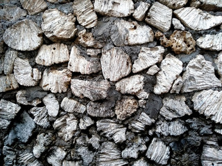 Background with stone. Wall texture can be used as a wall frame and wall background. Dirty and Old coral wall texture background.
