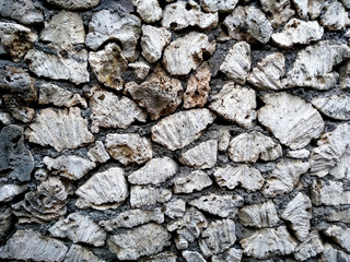 Background with stone. Wall texture can be used as a wall frame and wall background. Dirty and Old coral wall texture background.