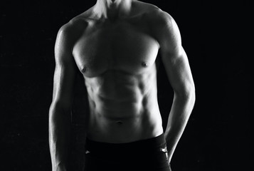 Fototapeta premium muscular man with naked torso