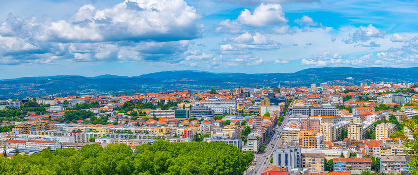 Aerial view of Braga from Monte Picoto, Portugal