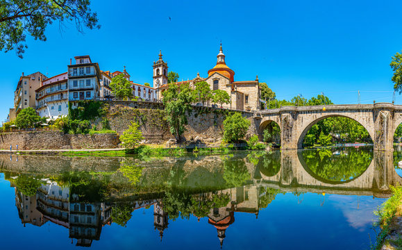 Cityscape of Amarante in Portugal