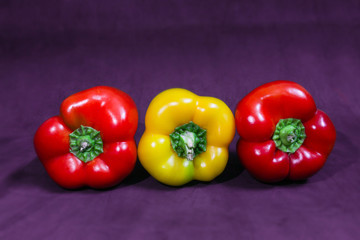 Fresh healthy vegetables including paprika and pepper