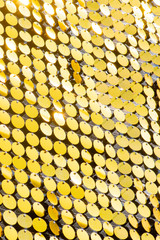 Sequins reflective background. golden Sequins, Sparkling,