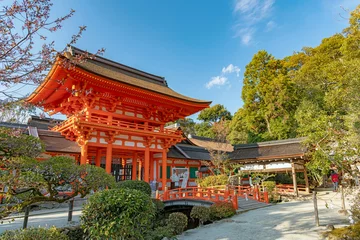 Plexiglas foto achterwand Kyoto Kamigamo Shrine Torenpoort © mtaira