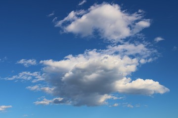 雲　空　秋　杤木　風景