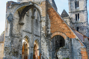 Zsambek Church Ruins, situated near Budapest, Hungary. Construction started in 1220, it was rebuilt after that, then an earthquake in 1763 ruined the church once again. 