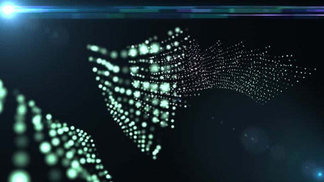 Abstract Background Map Particles