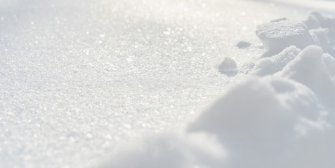 Obraz premium Winter background with snow. Christmas and New Year holidays background