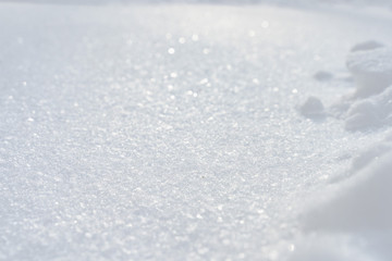 Obraz premium Winter background with snow. Christmas and New Year holidays background