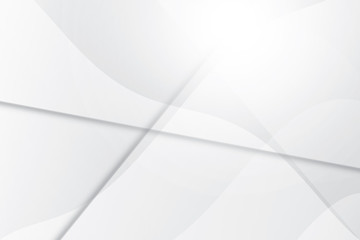 Abstract geometric white and gray color background. Vector, illustration.	