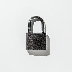 padlock on white background isolate
